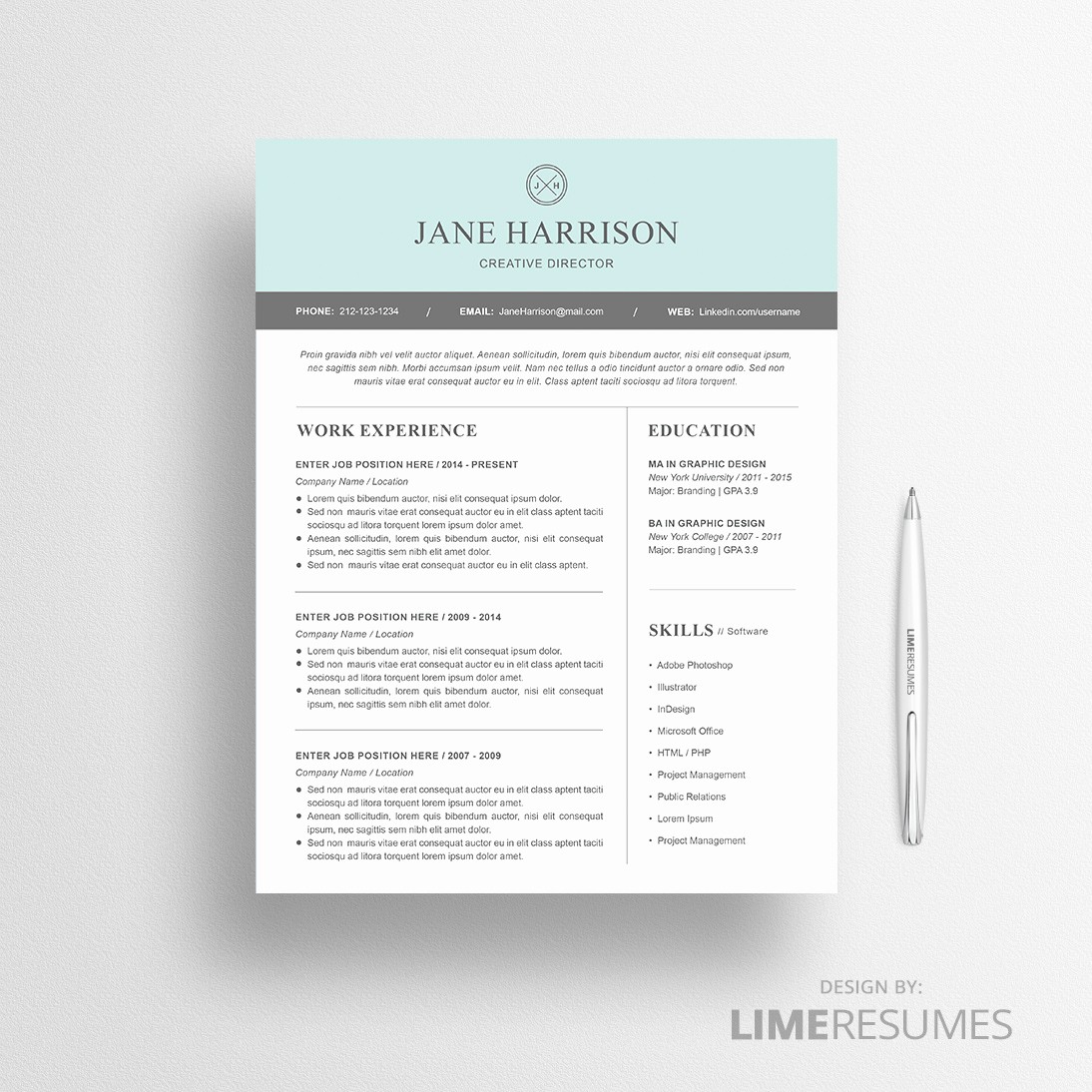 modern resume template 18