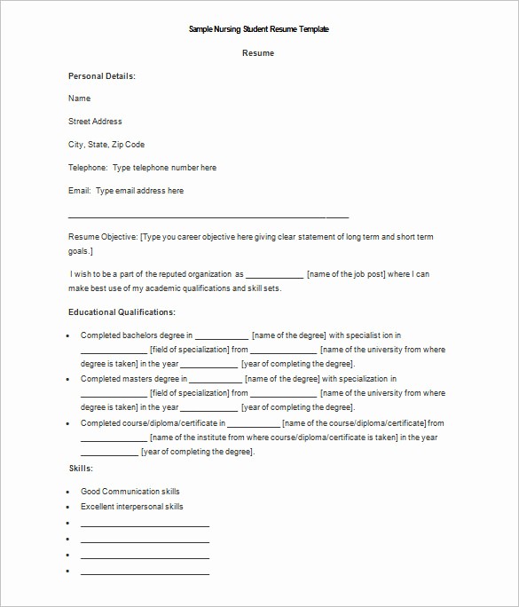 Ms Word Template for Resume New 34 Microsoft Resume Templates Doc Pdf