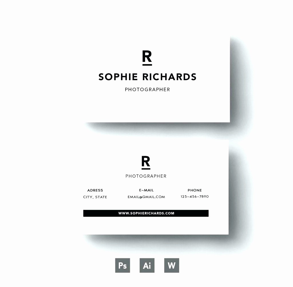 Ms Word Templates Business Cards New Double Sided Business Card Template Microsoft Word