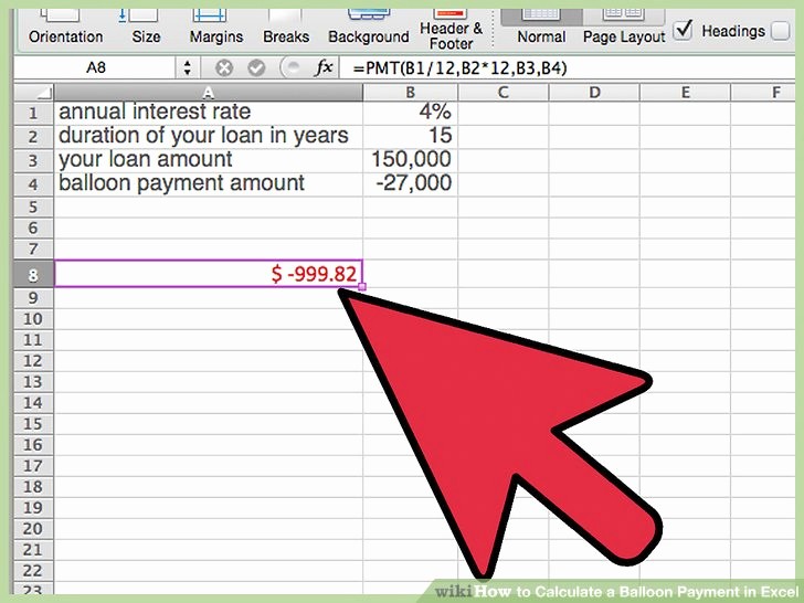 Multiple Loan Repayment Calculator Excel Awesome How to Calculate A Balloon Payment In Excel with