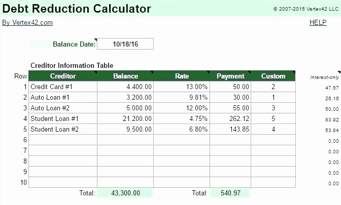 Multiple Loan Repayment Calculator Excel Fresh Loan Payoff Calculator Excel Screenshot Loan Repayment