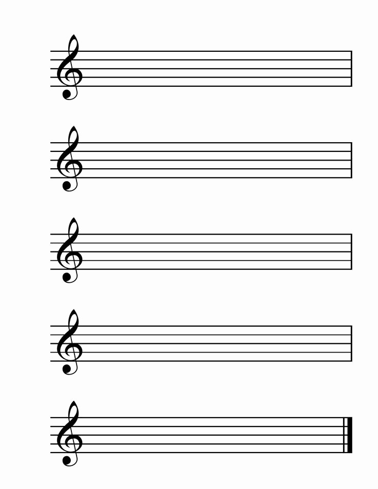 Music Staff Paper with Notes Awesome Blank Sheet Music Large Idealstalist