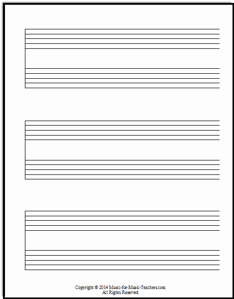 Music Staff Paper with Notes Beautiful Staff Paper Pdfs Download Free Staff Paper
