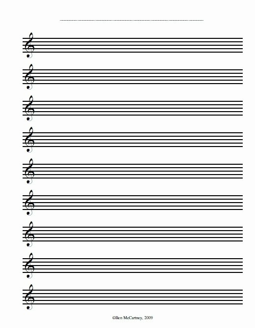 Music Staff Paper with Notes Elegant Staff Paper Guitar Instruction Pinterest