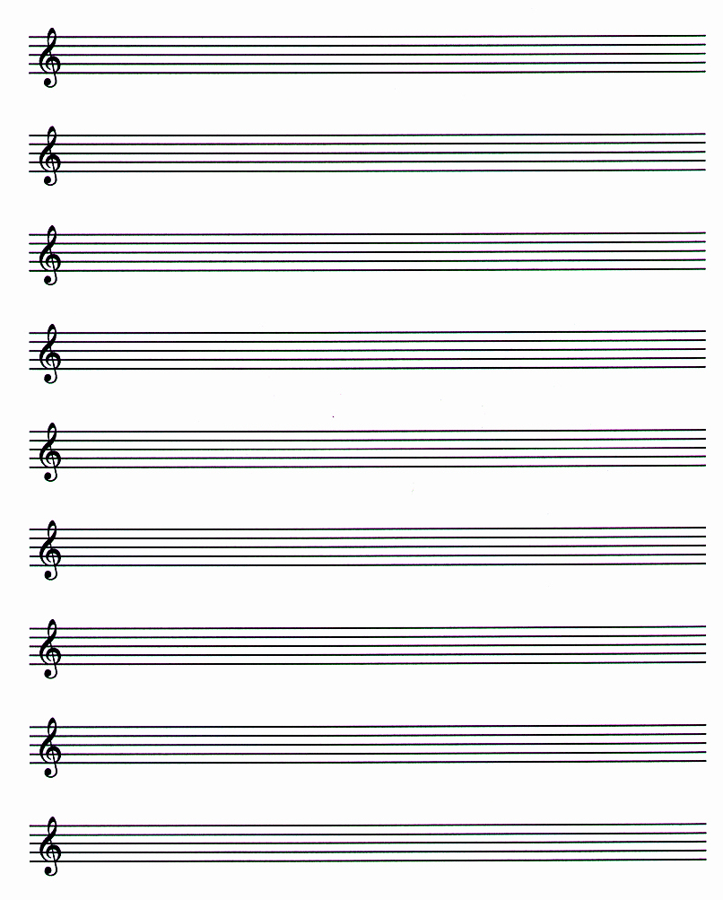 Music Staff Paper with Notes Lovely Music Paper