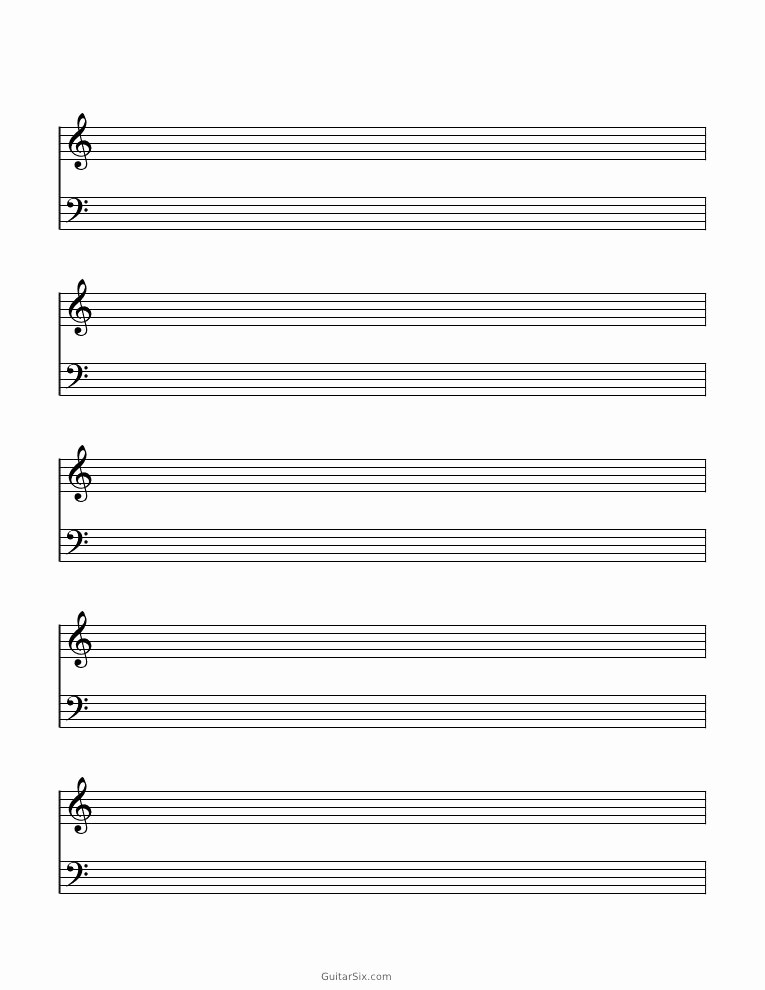 Music Staff Paper with Notes Luxury Blank Sheet Music Paper Grand Staff Home Decor