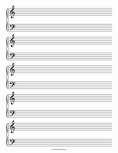 Music Staff Paper with Notes Luxury Grand Staff Paper Templates for Musicians and songwriters
