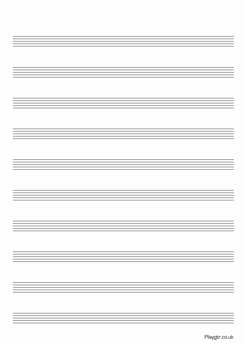 Music Staff Paper with Notes Unique Best S Of Notes Music Staff Printable Free