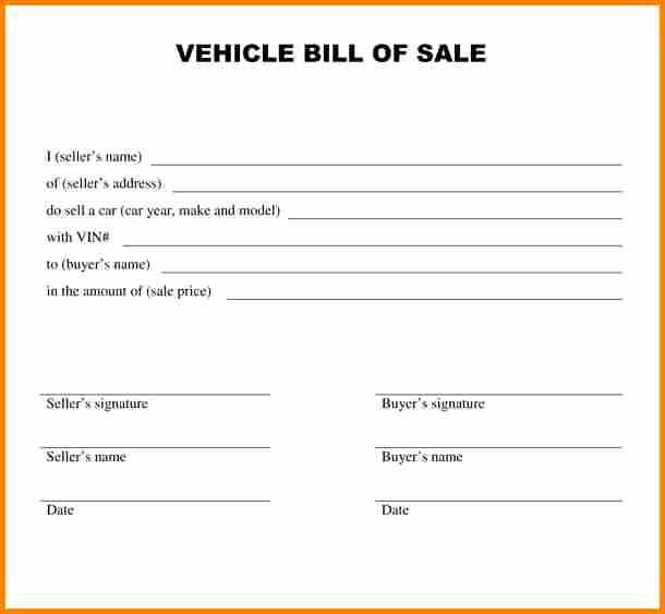 Nc Auto Bill Of Sale Awesome 5 Bill Of Sale Alabama Car
