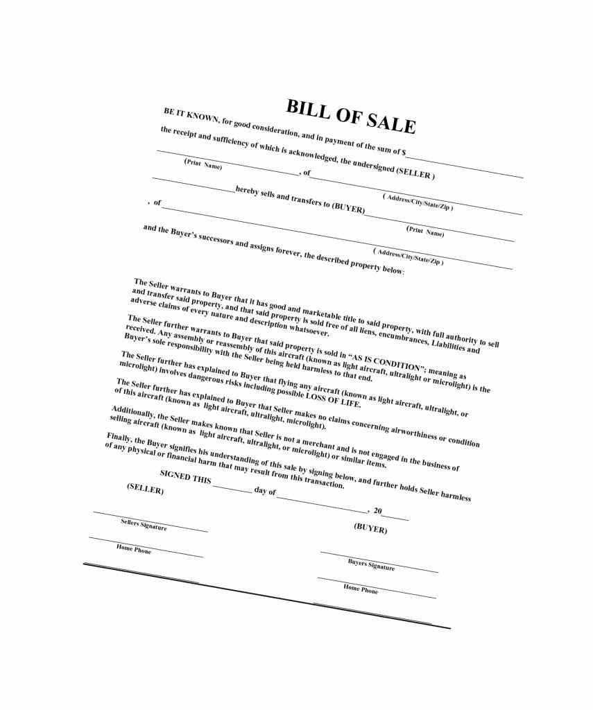 Nc Auto Bill Of Sale New Bill Sale Template Nc Sample Worksheets Boat Free