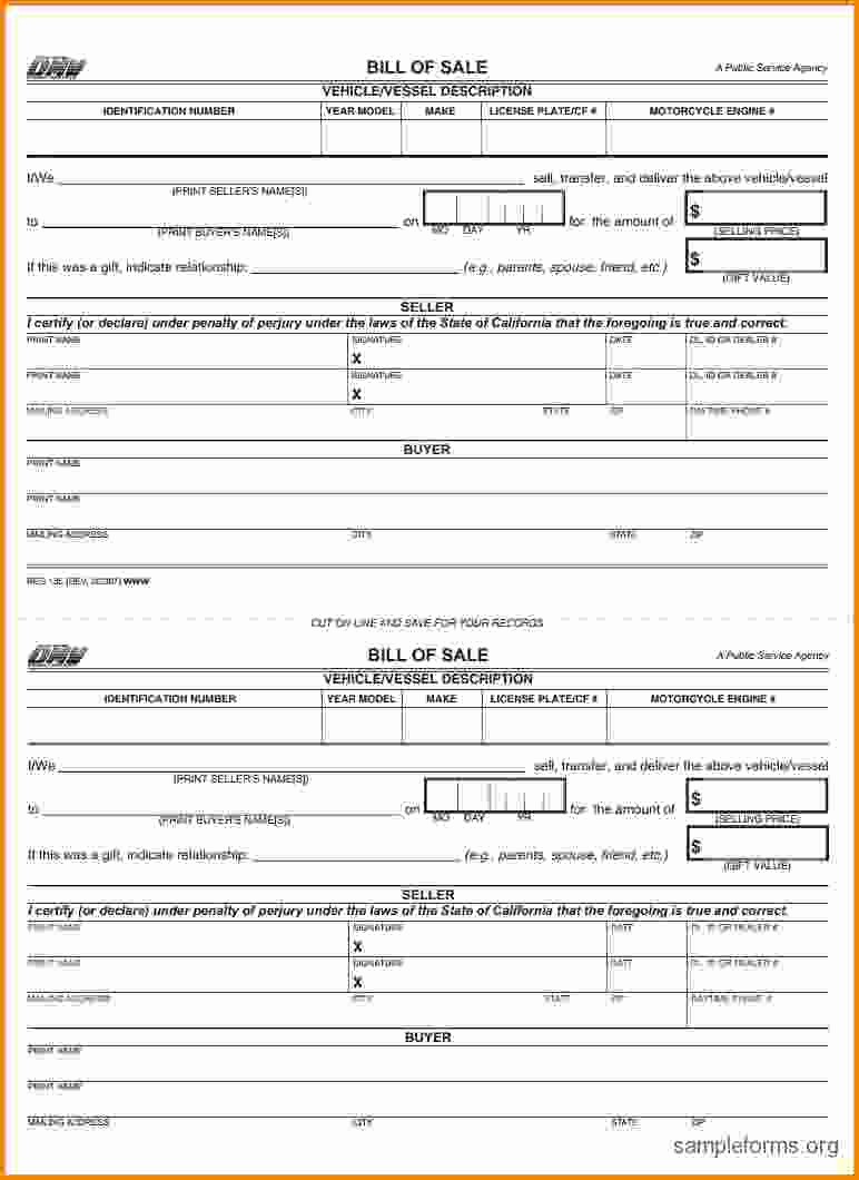 48 Nc Dmv Bill Of Sale