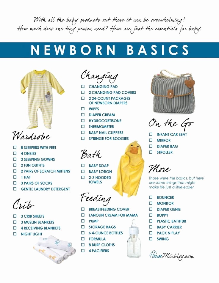 New Born Baby Check List New 25 Best Ideas About Newborn Essentials List On Pinterest