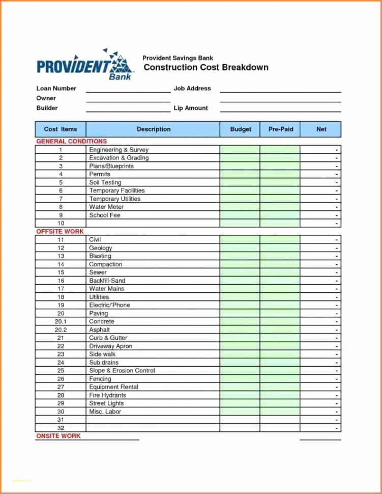 New Home Construction Budget Worksheet Inspirational Spreadsheet for New Home Construction Bud Google