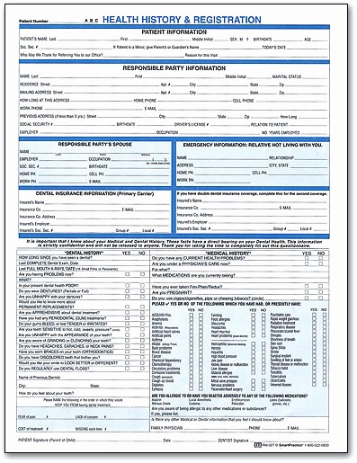 New Patient Health History form Lovely Wel E and History forms for New Dental Patients