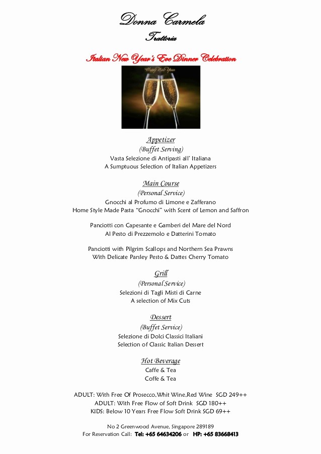 New Years Eve Menu Template Lovely New Years Eve Menu Template Image Collections Template