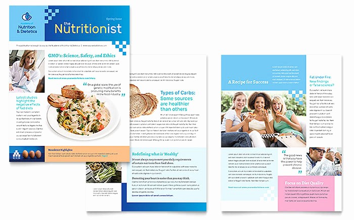 News Letter Templates In Word New Dietitian Newsletter Template Word &amp; Publisher
