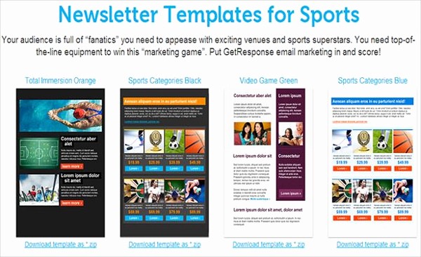 Newsletter Design Templates Free Download Awesome Sports Newsletter Examples 81 Best Newsletter Templates