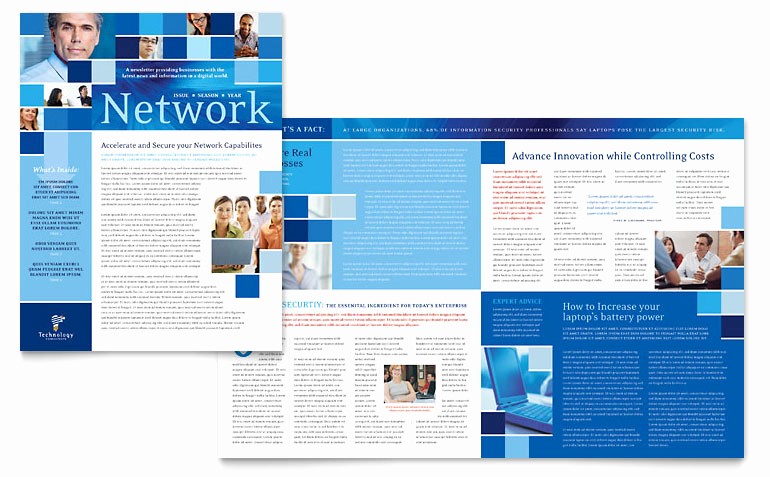 Newsletter Templates for Microsoft Word Unique Technology Consulting &amp; It Newsletter Template Word