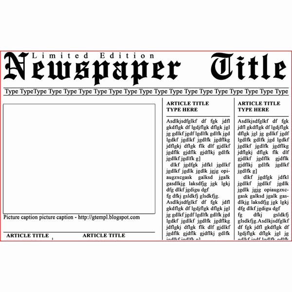 Newspaper Article Template Microsoft Word Fresh 10 Best Of Newspaper Layout Template Microsoft Word