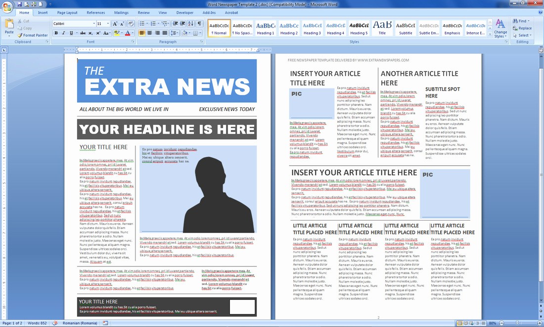Newspaper Article Template Microsoft Word Fresh Magazine Templates Word Word Excel Samples