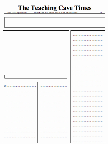Newspaper Template for Word 2013 Lovely Writing Newspaper Reports Ks1 and Ks2