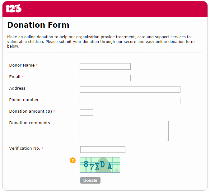 Non Profit Donation form Template Inspirational Donation form Template for Non Profit Beautiful Template