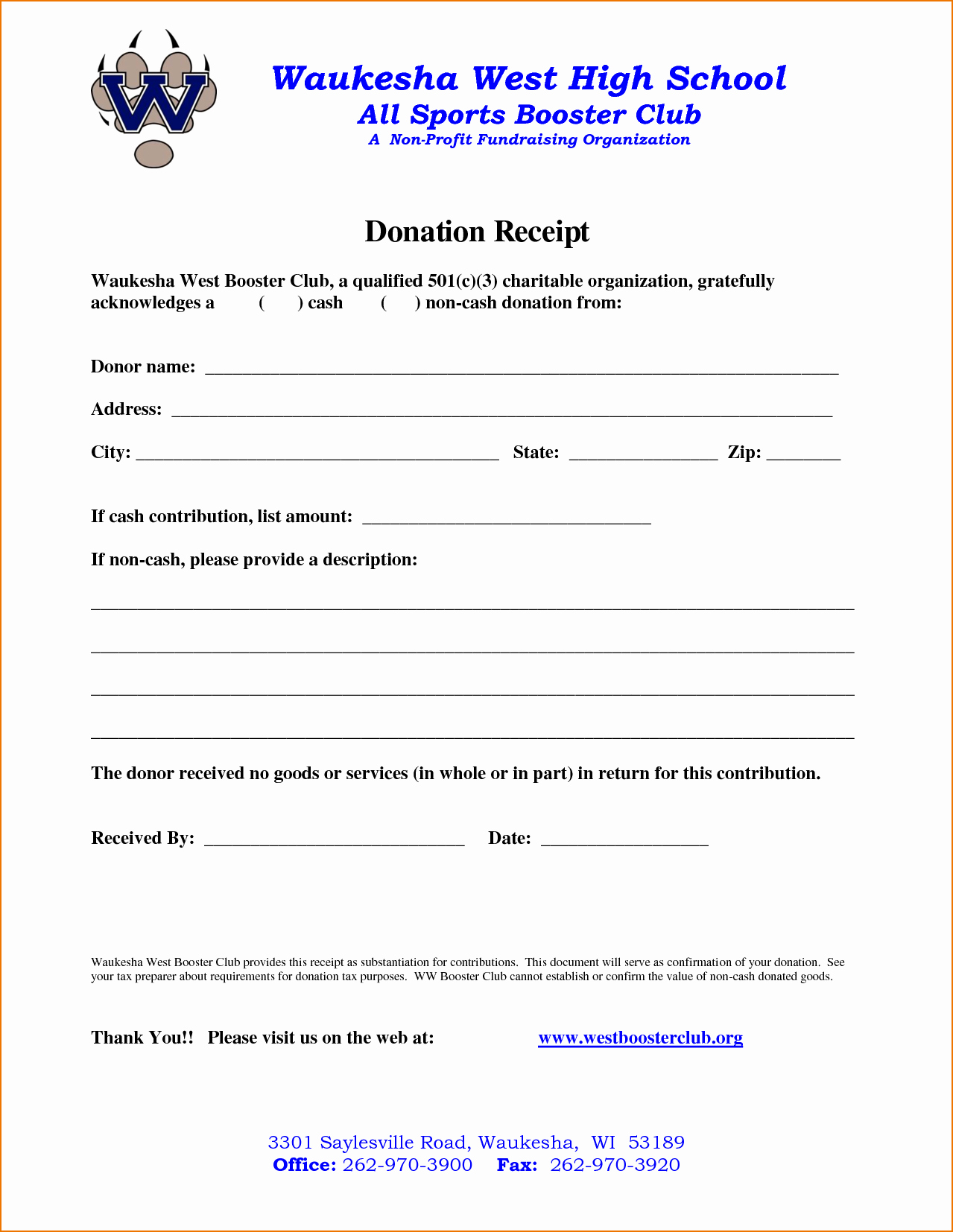 Non Profit Donation Receipt form Best Of 4 Non Profit Donation Receipt Template