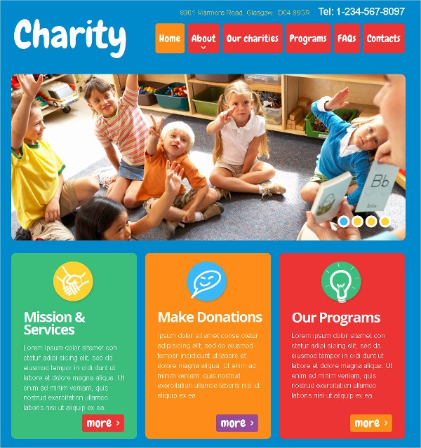 about us page template nonprofit