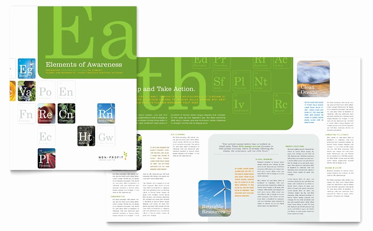 Non Profit organization Brochure Sample Unique Environmental &amp; Agricultural Non Profit Brochure Template