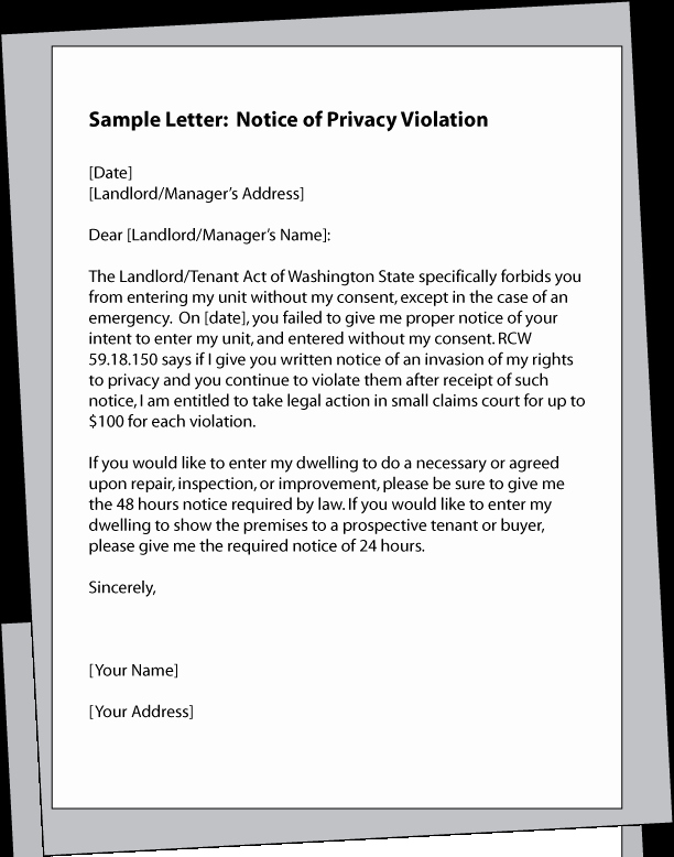Notice Of Lease Violation Template Unique Best S Of Tenant Notice Letter for Repairs Tenant