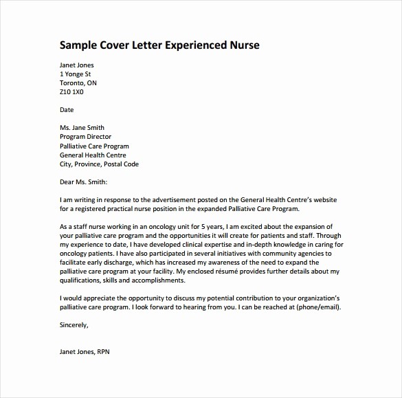 Nursing Cover Letter Template Word Lovely Nursing Cover Letter Template – 8 Free Word Pdf