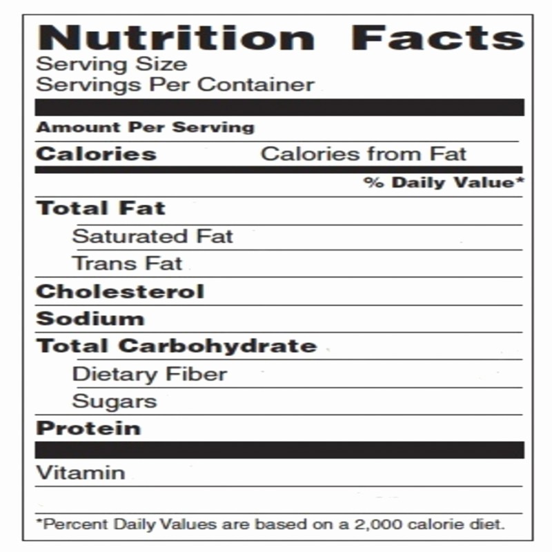 50 Nutrition Facts Template Excel Download 