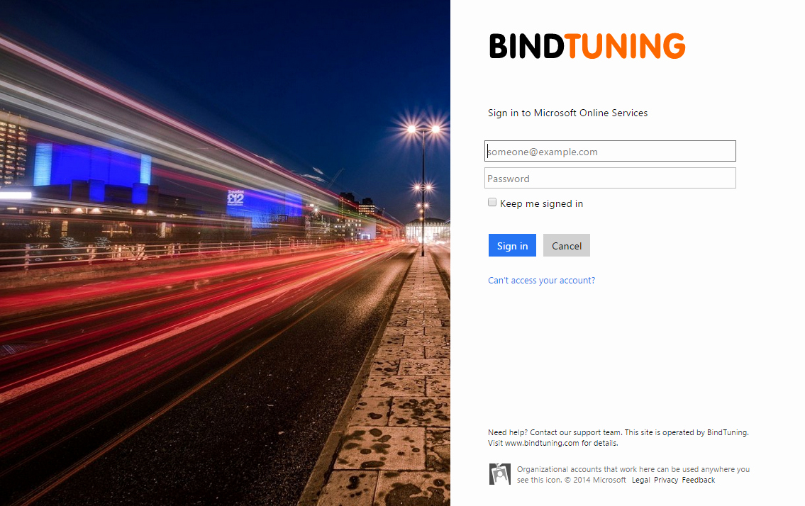 Office 365 Online Sign In Inspirational Customize Fice 365 Sign In Page Bindtuning Academy
