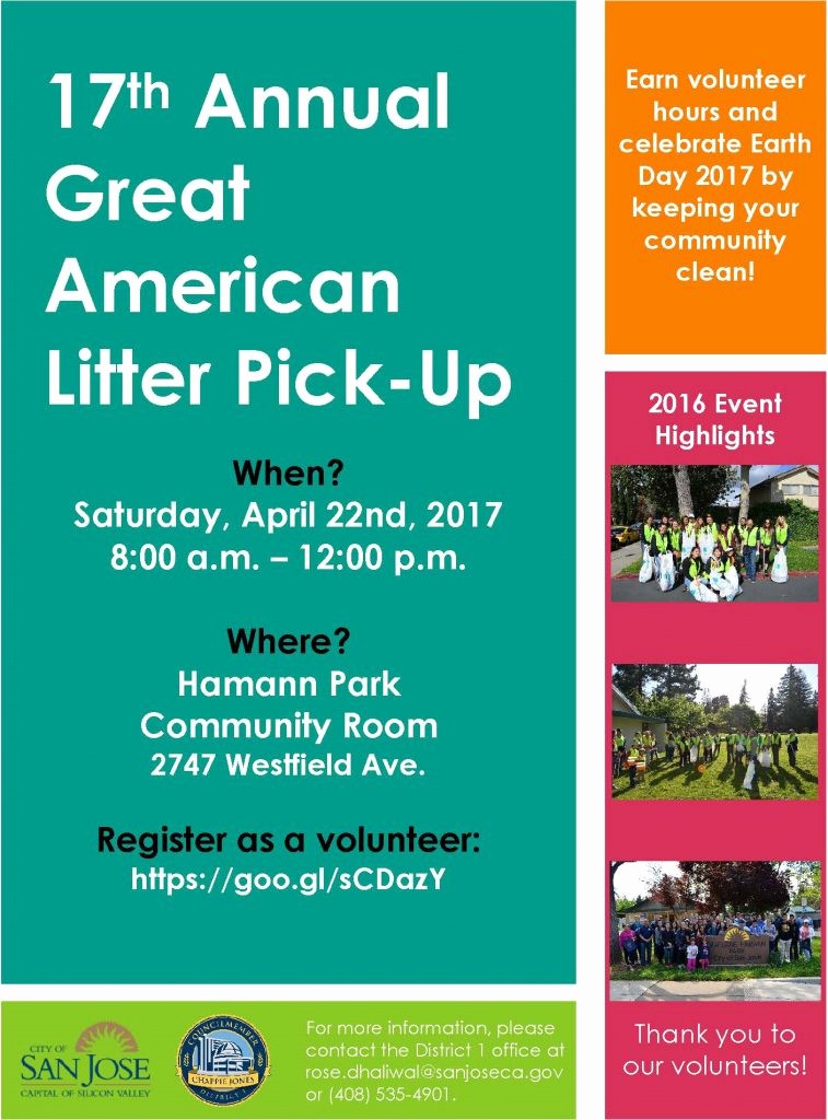 Office Clean Up Day Flyer Best Of Volunteer for the Great American Litter Pick Up at Hamann Park