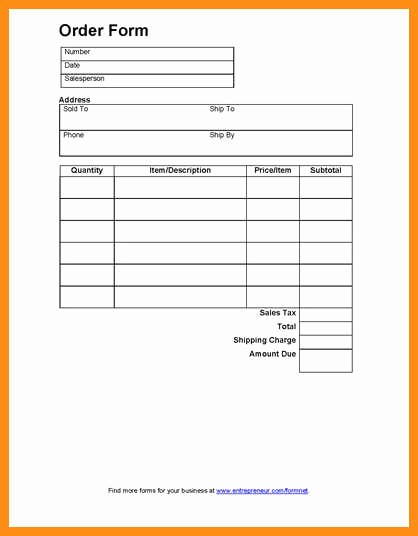 Office Lunch order form Template Beautiful 11 Customer order form Template