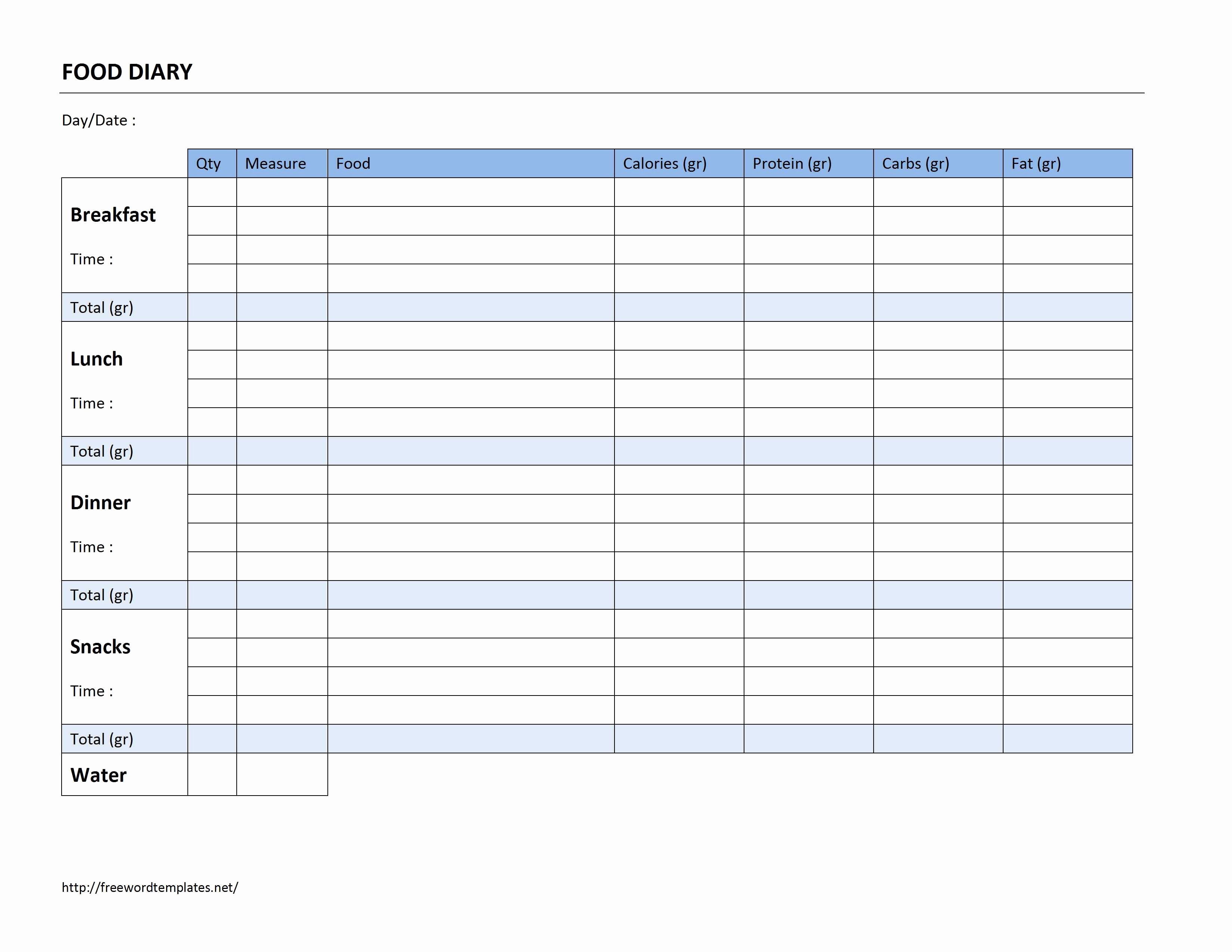 Office Lunch order form Template Elegant 7 Best Of Printable Daily Log Sheets Templates