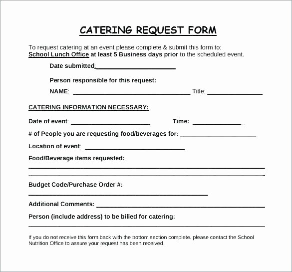 Office Lunch order form Template Elegant Production order form Template