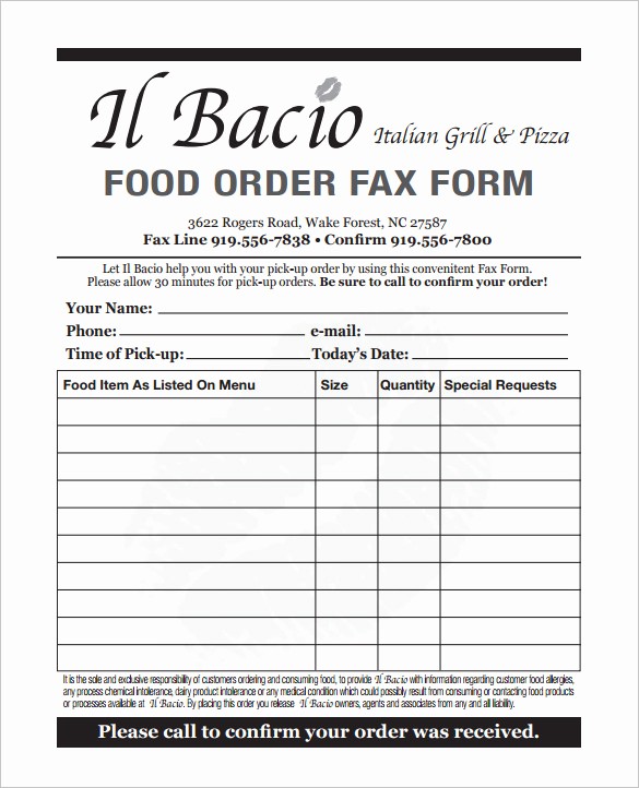 Office Lunch order form Template Unique 29 order form Templates Pdf Doc Excel