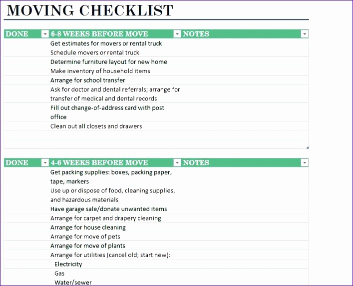 Office Move Checklist Template Excel Beautiful Fice Move Checklist Template Excel Igjcq Luxury Sample