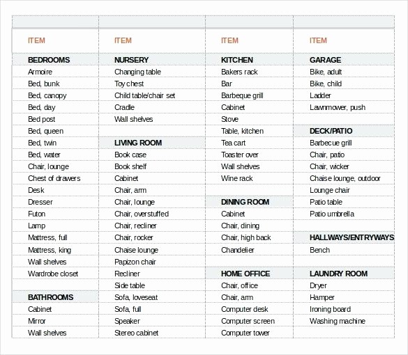 Office Move Checklist Template Excel New Fice Move Checklist Template Excel Moving Inventory