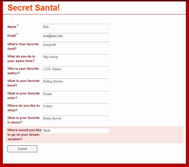 Office Secret Santa Questionnaire Templates Best Of How to Automate the Secret Santa Process with Laserfiche