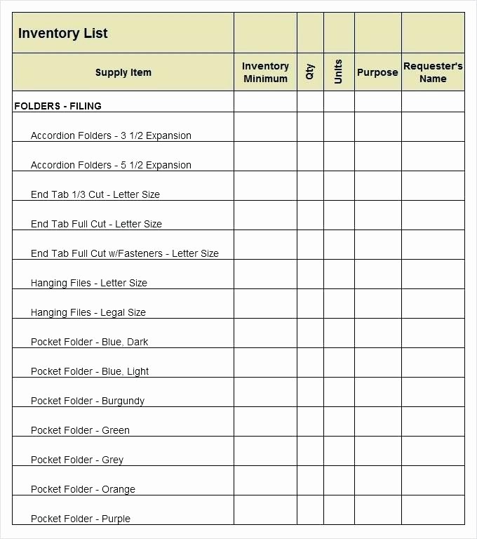 Office Supply order List Template New Purchase Request form Template Excel Sample Supply for