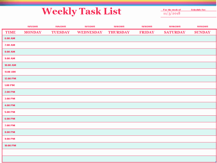 Office to Do List Template Luxury 20 Free Weekly to Do List Templates Ms Fice Documents