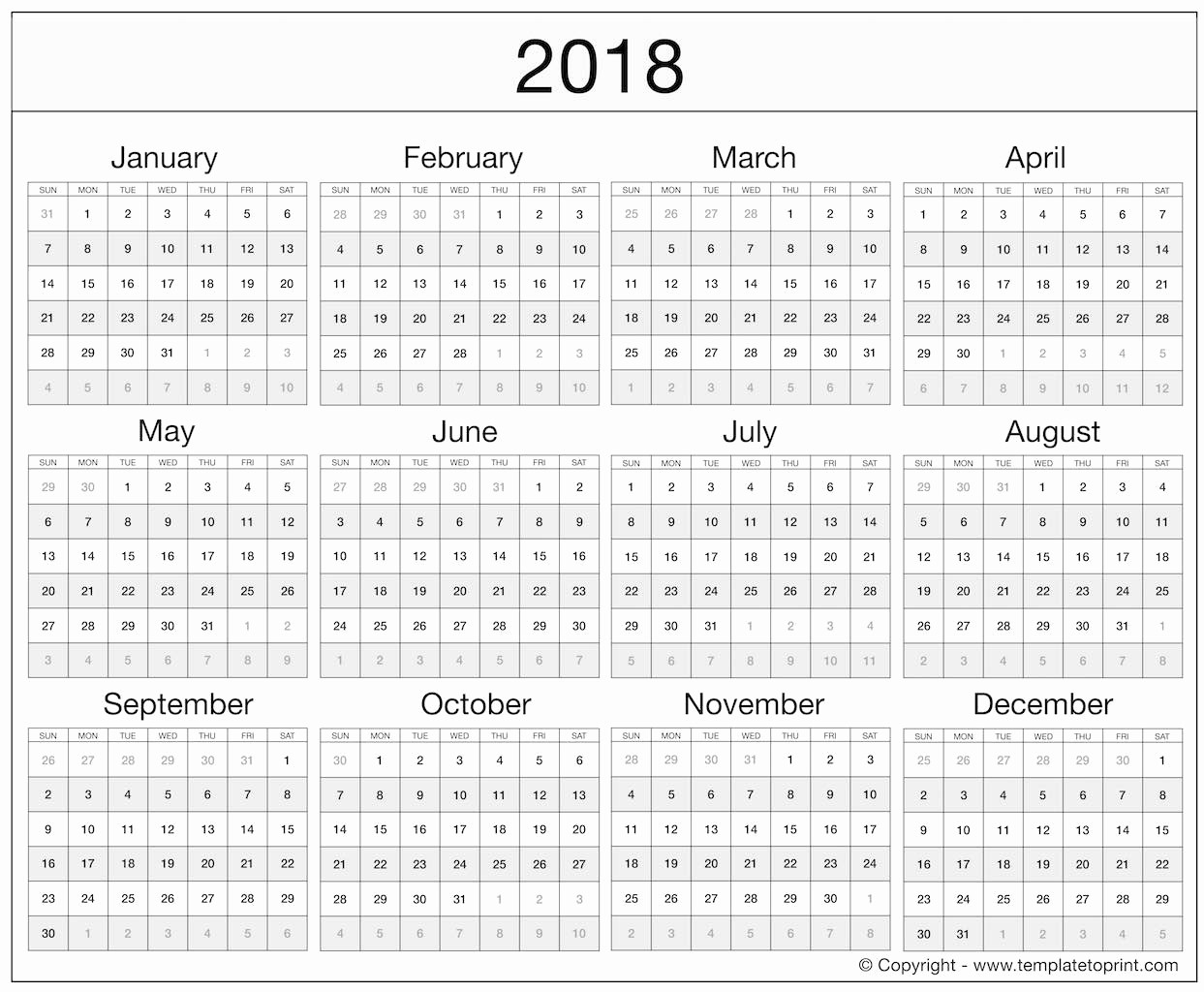 One Page Year Calendar 2017 Elegant 2017 Printable Calendar E Page Excel Spreadsheets