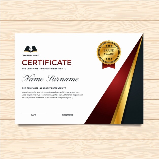 Online Certificate Maker with Logo Elegant Plantilla De Certificado Lujoso