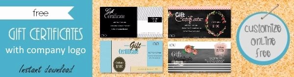 Online Certificate Maker with Logo Inspirational Free Gift Certificate Template 101 Designs