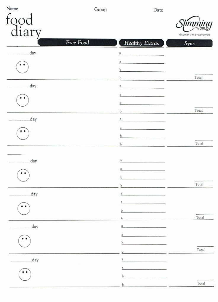 Online Food and Exercise Journal Lovely Weight Watchers Menu Planner Template Invitation