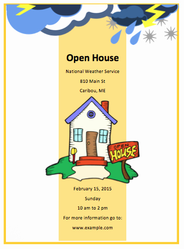 open house flyer