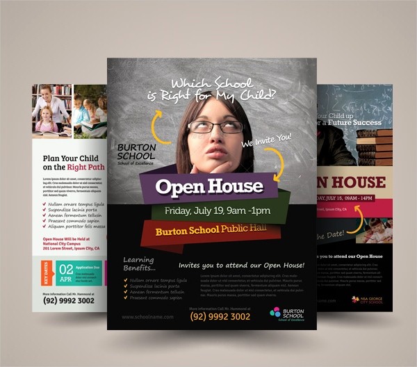Open House Flyers for School Inspirational 27 School Flyer Template Free Psd Ai Vector Eps