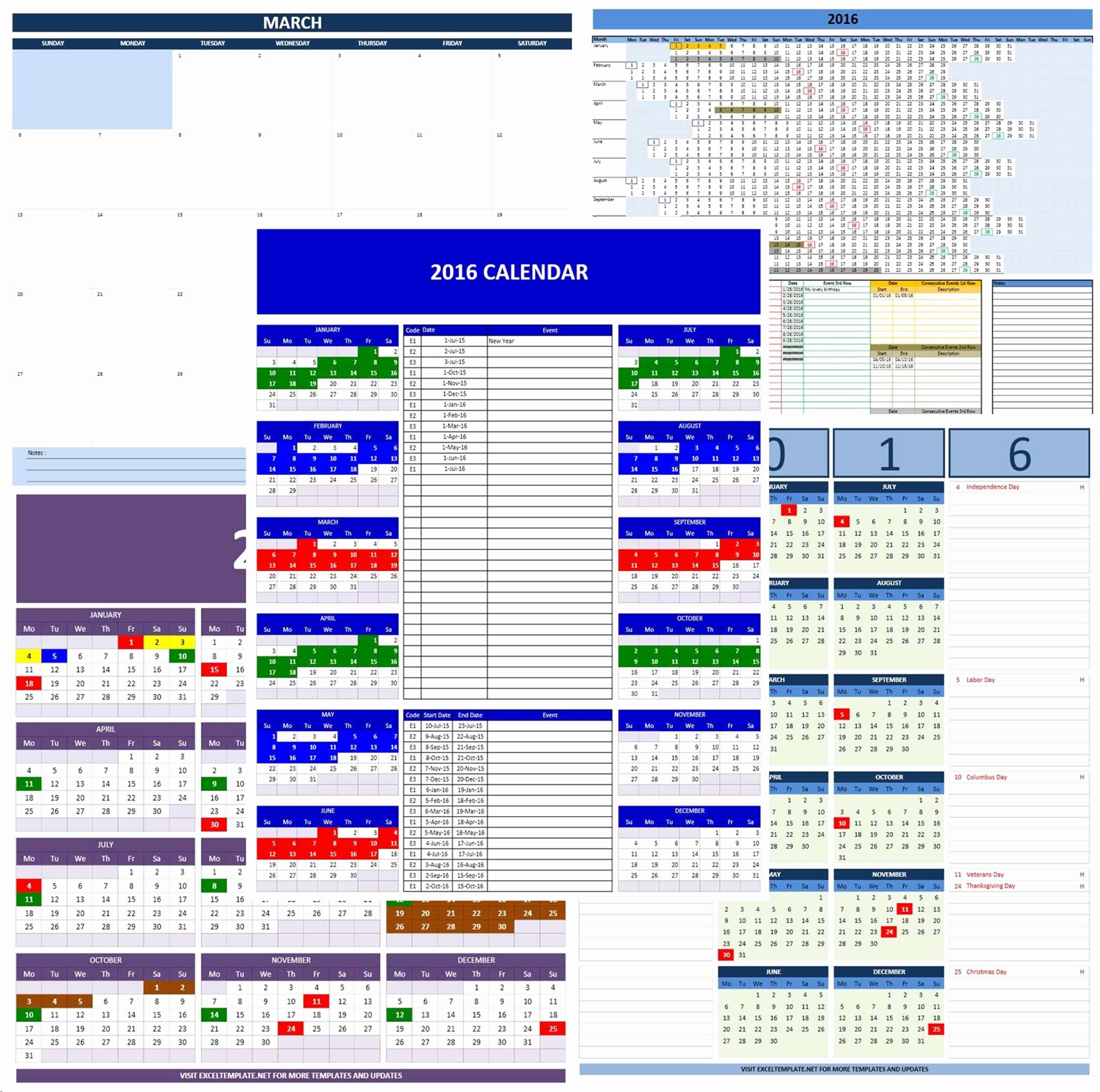 Open Office Calendar Template 2016 Best Of Excel Calendar Templates